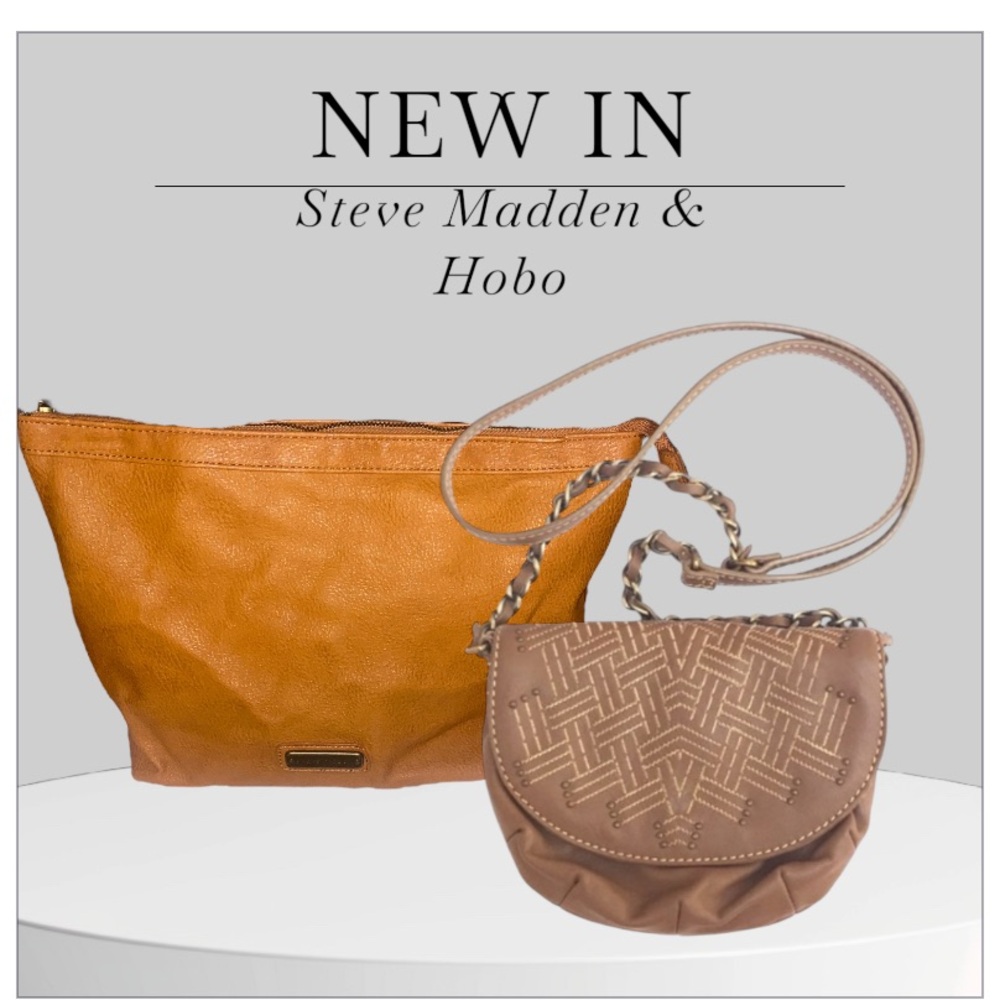 SOLD!! Not available 
Steve Madden Tan Leather Clutch & Hobo Vintage Leather Mi